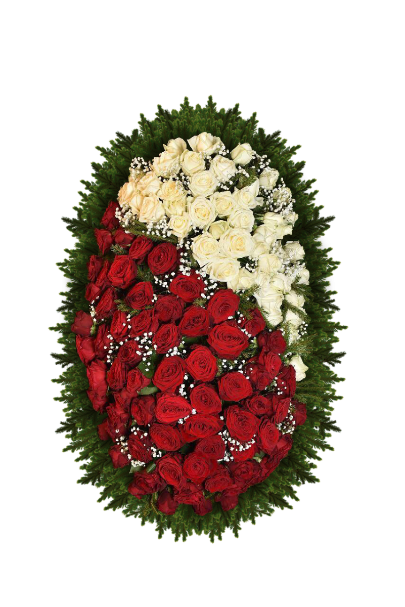 Венки из живых цветов (от 25 тыс.руб)