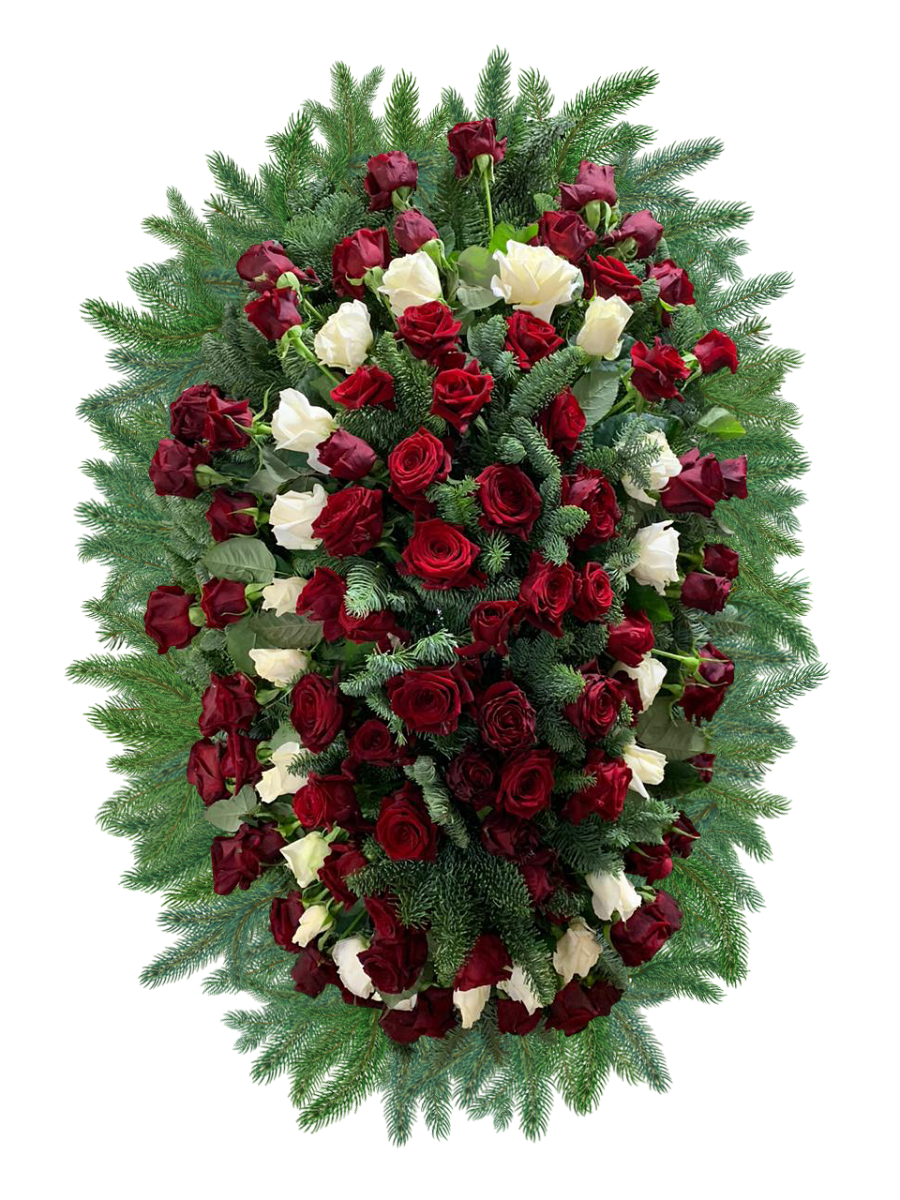 Венки из живых цветов (от 25 тыс.руб)